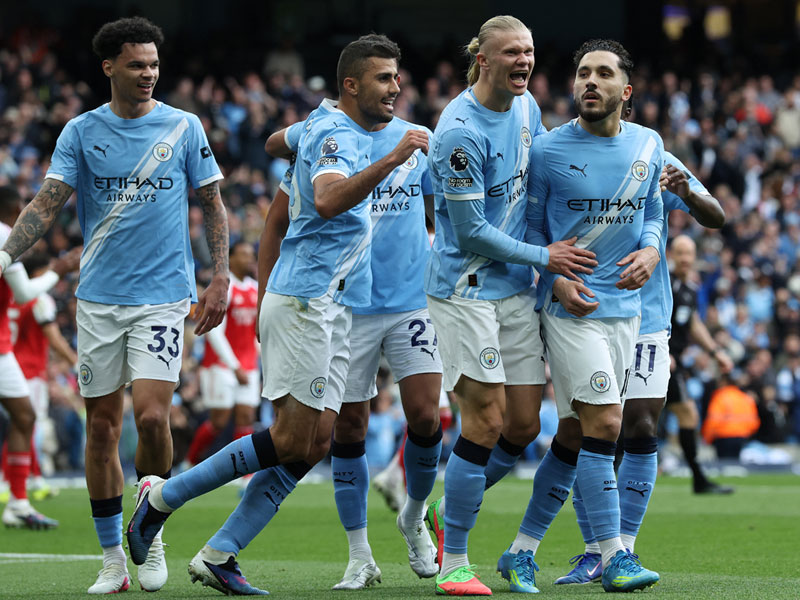 พรีเมียร์ลีก อังกฤษ : แมนซิตี้ 2-1 อาร์เซน่อล
