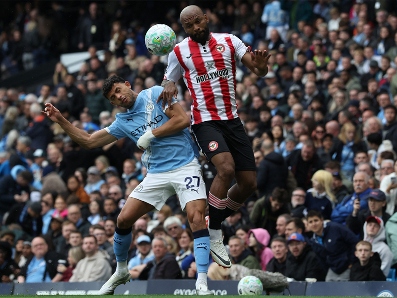 พรีเมียร์ลีก อังกฤษ : แมนเซิตี้ 3-0 เบรนท์ฟอร์ด