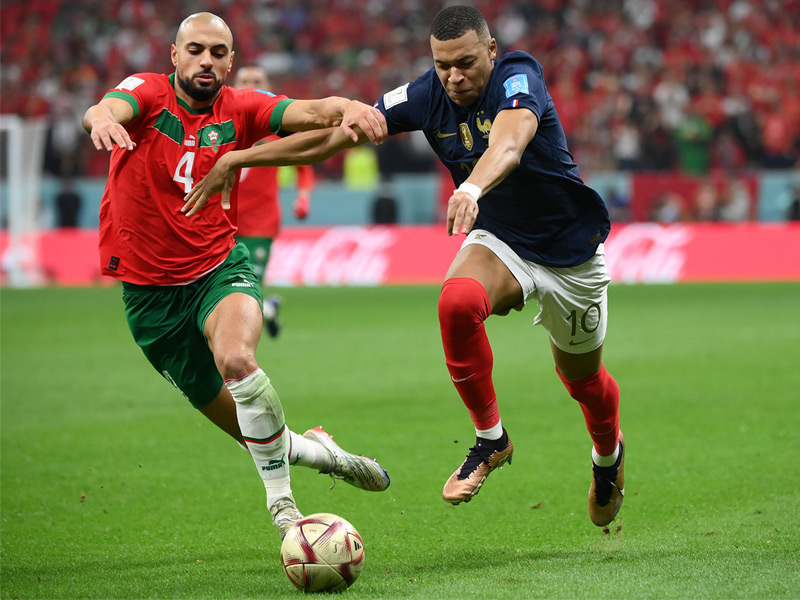 ฟุตบอลโลก 2022 รอบรองชนะเลิศ : ฝรั่งเศส 2-0 โมร็อกโก