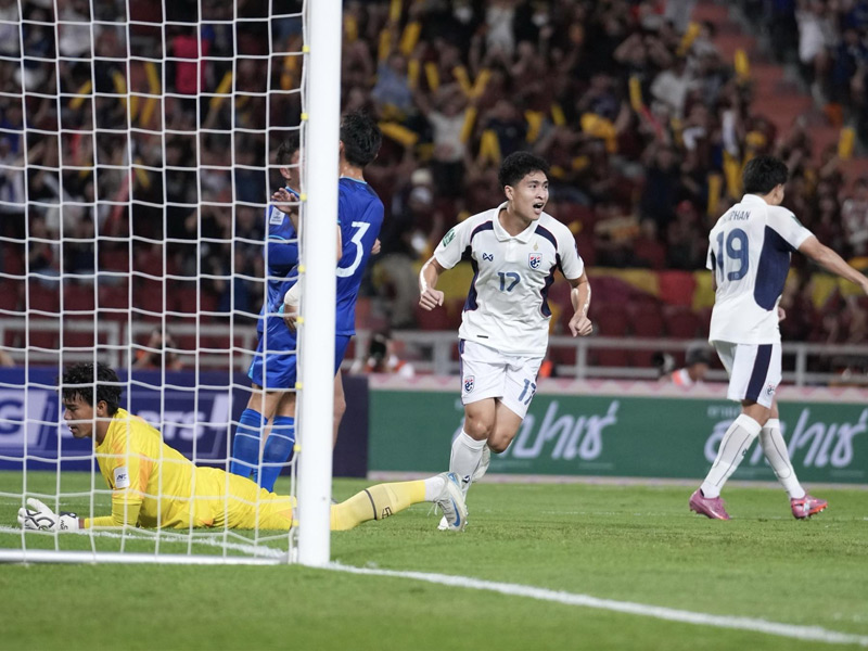 เอเชียน คัพ 2027 รอบคัดเลือก : ไทย 2-0 ไชนีส ไทเป