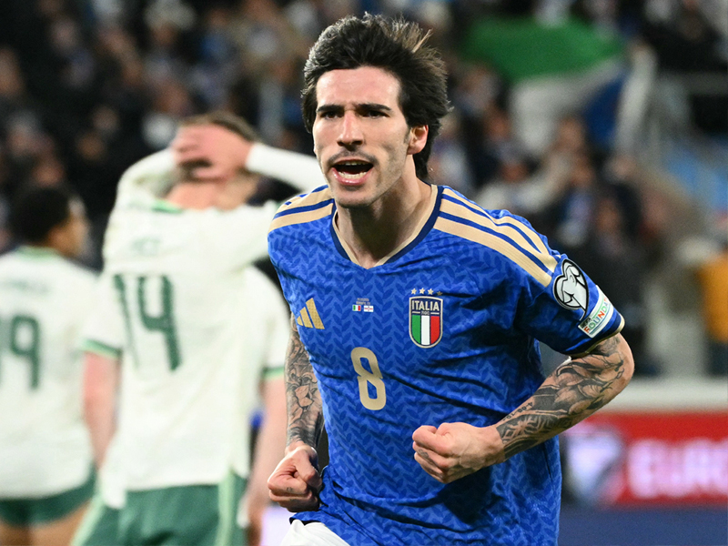 ฟุตบอลโลก 2026 รอบคัดเลือก โซนยุโรป : อิตาลี 2-0 ไอร์แลนด์เหนือ