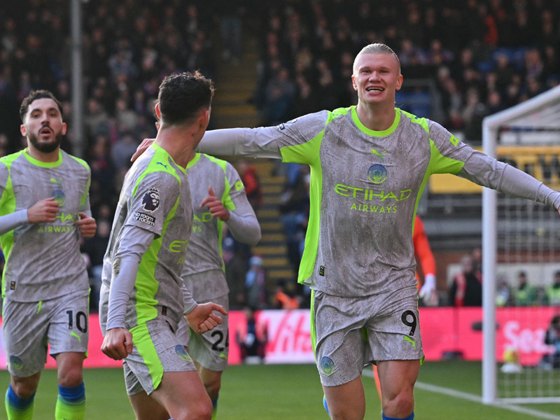 พรีเมียร์ลีก อังกฤษ : คริสตัล พาเลซ 0-3 แมนซิตี้