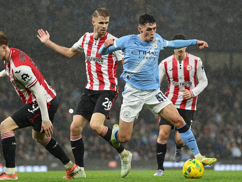 คาราบาว คัพ : แมนซิตี้ 2-0 เบรนท์ฟอร์ด