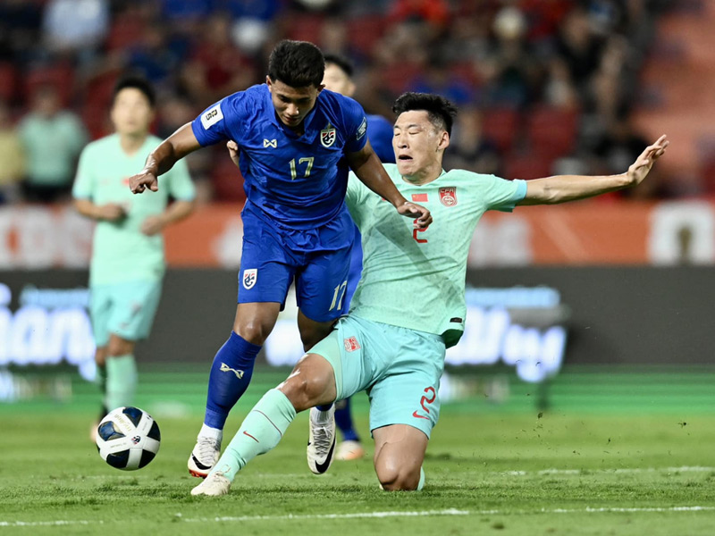 ฟุตบอลโลก 2026 รอบคัดเลือก โซนเอเชีย : ไทย 1-2 จีน