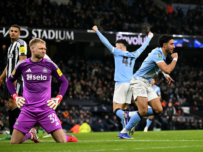 คาราบาว คัพ รอบรองชนะเลิศ : แมนซิตี้ 3-1 นิวคาสเซิล